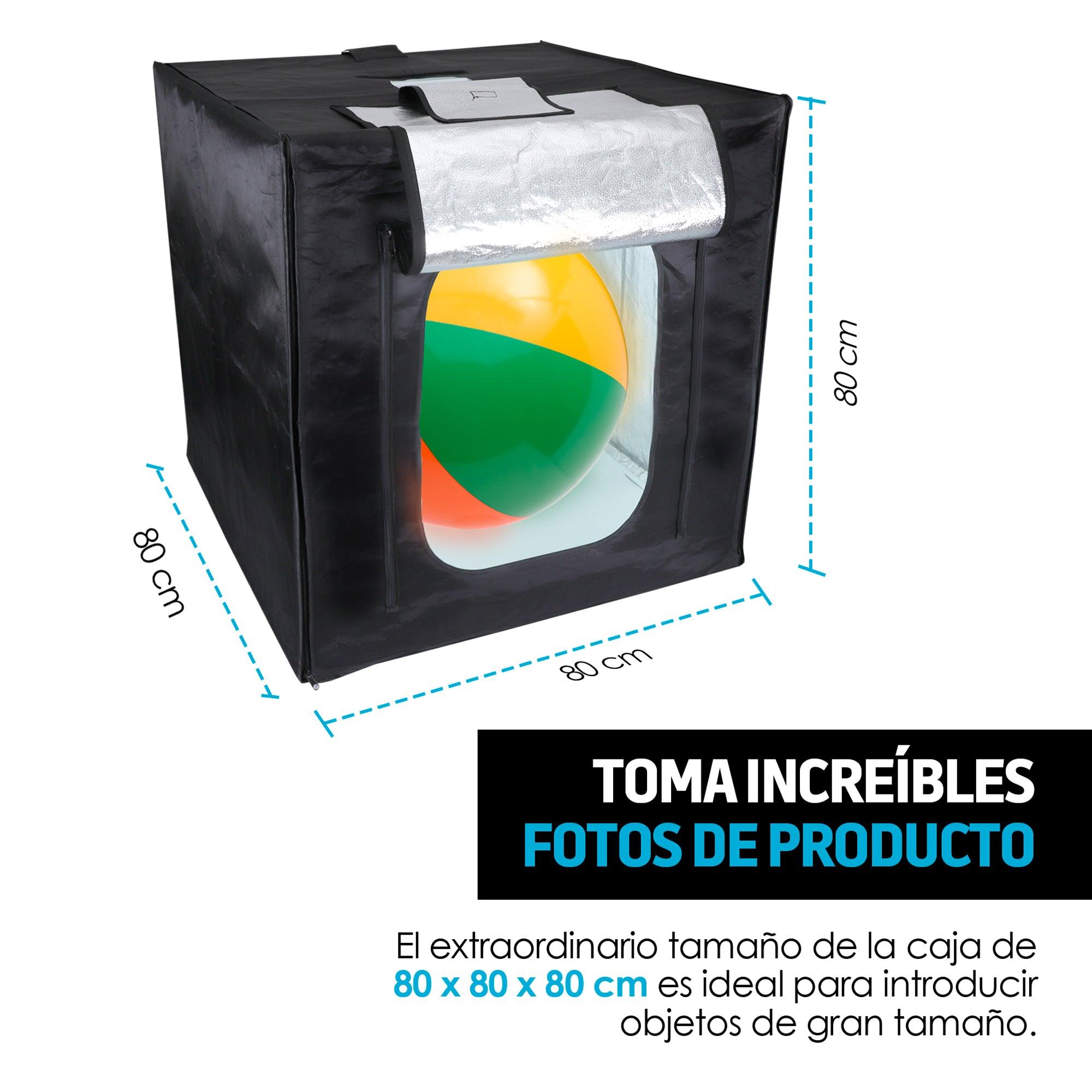 Caja de luz para fotografía de producto 80 x 80 cm