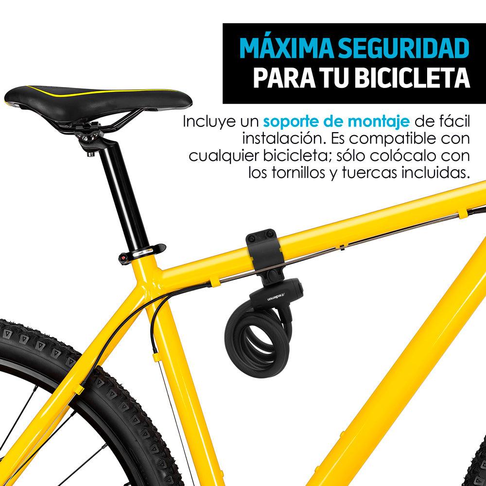 Candado de Cable para Bicicleta de 1.47 m con 2 Llaves