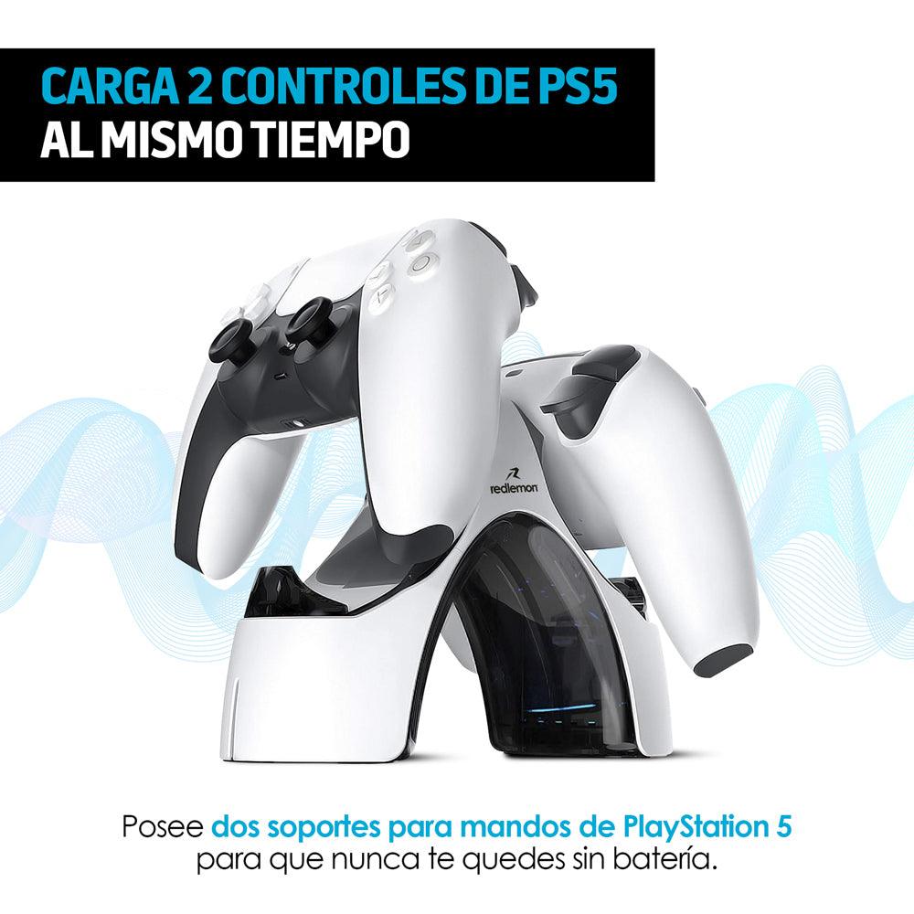 Estación de Carga para 2 Controles PS5 DualSense con LED