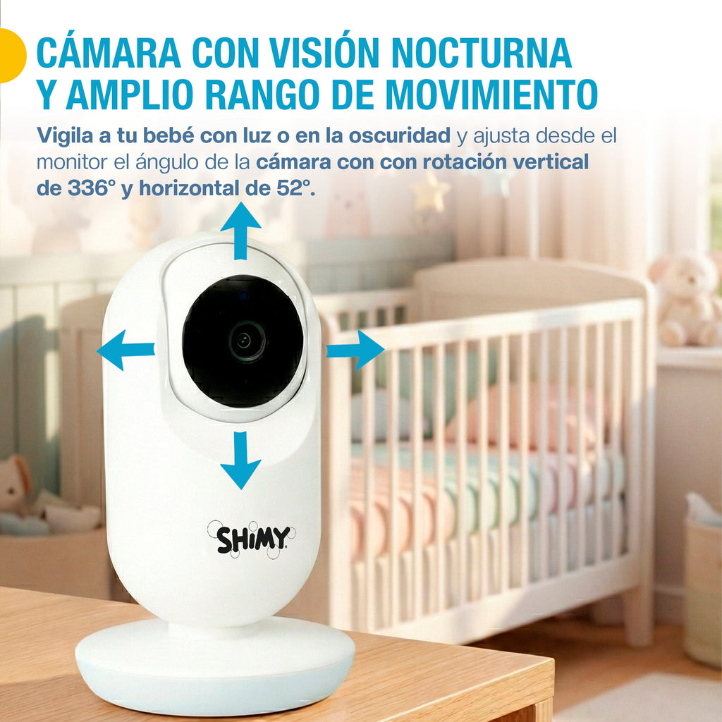Monitor para bebé 3.5 pulgadas con cámara HD y VOX