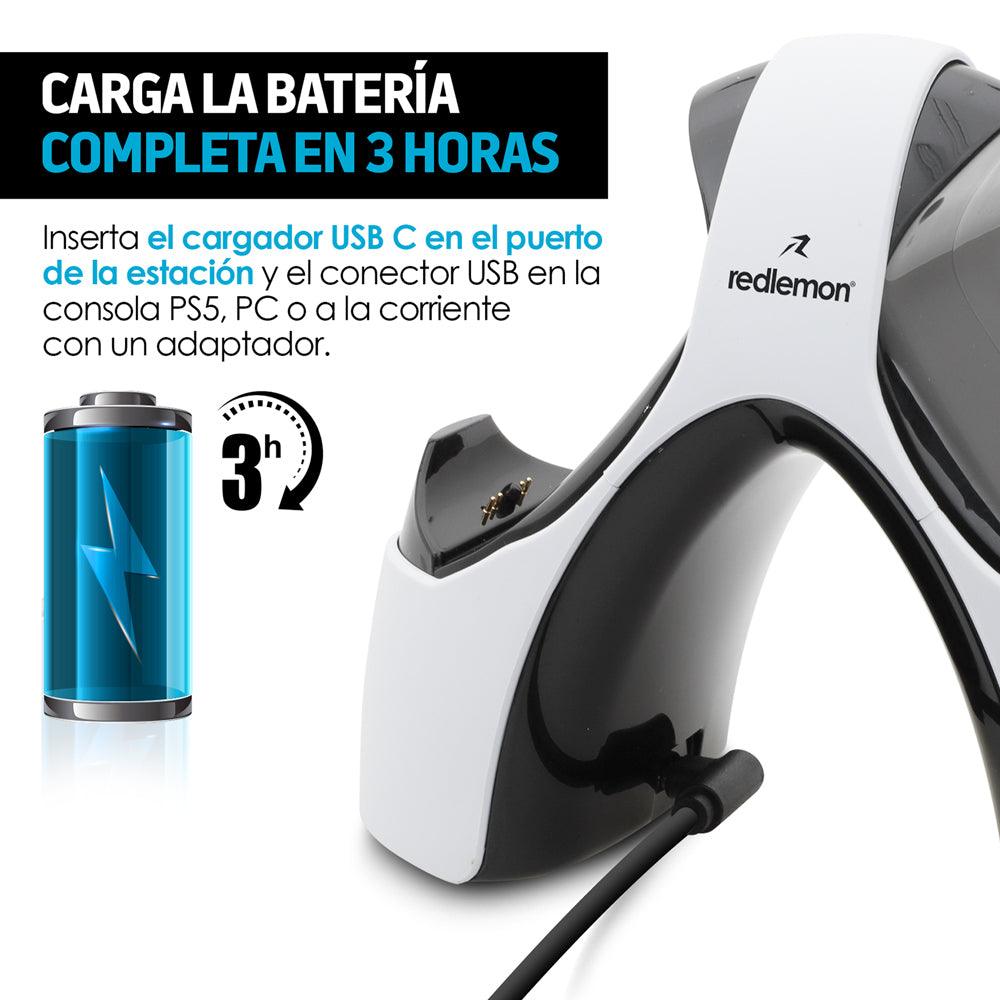 Estación de Carga para 2 Controles PS5 DualSense con LED