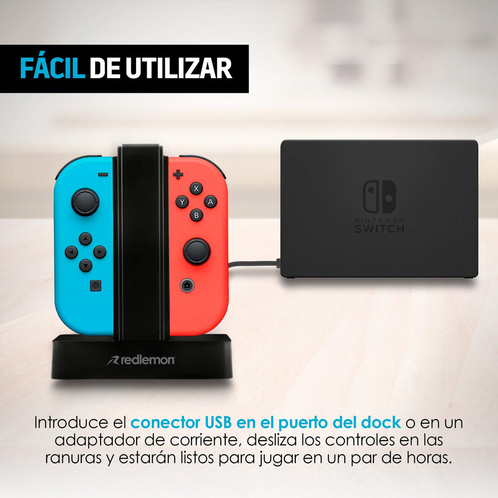 Cargador para Controles Joy-Con de Nintendo Switch 2 pares