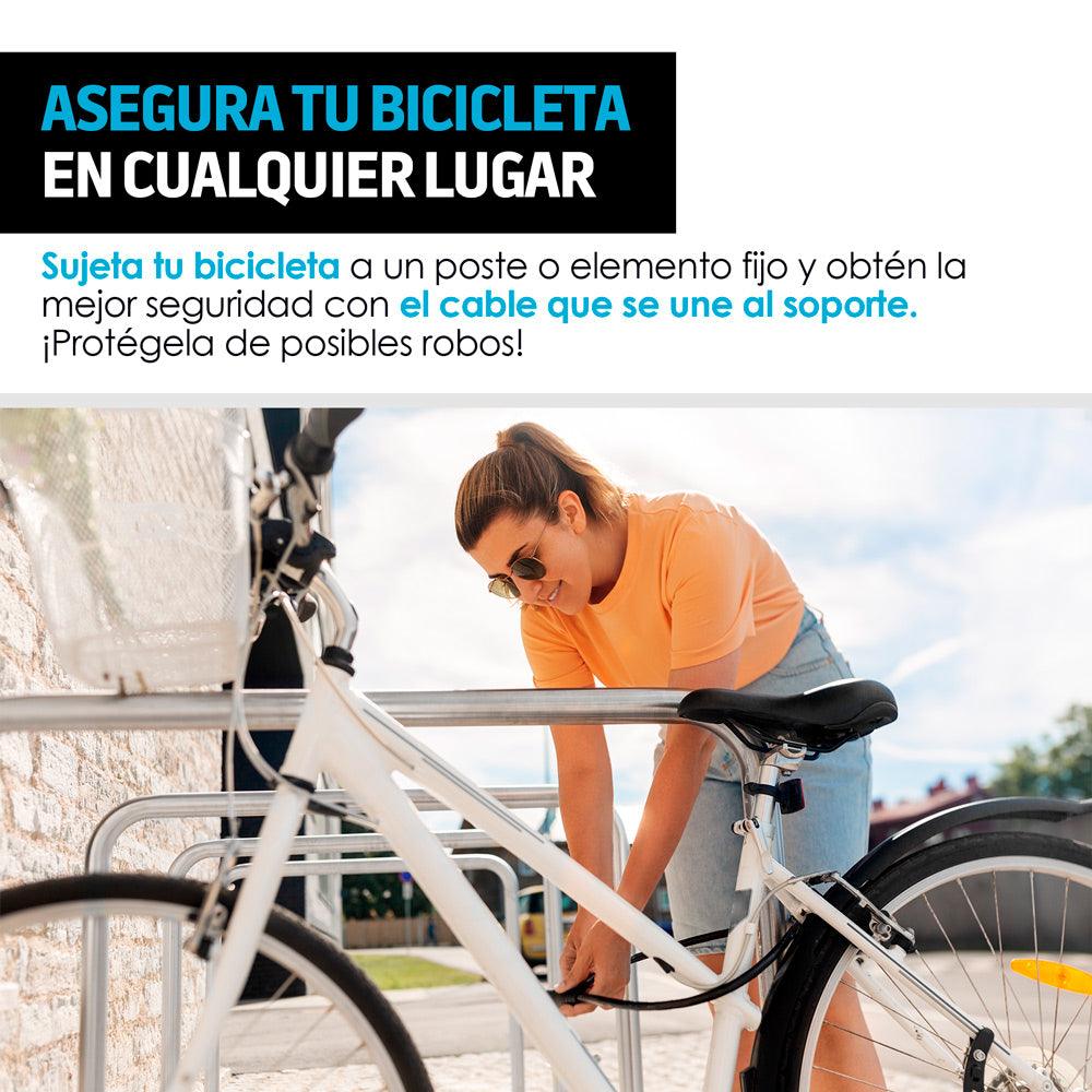 Candado de Cable para Bicicleta de 1.47 m con 2 Llaves