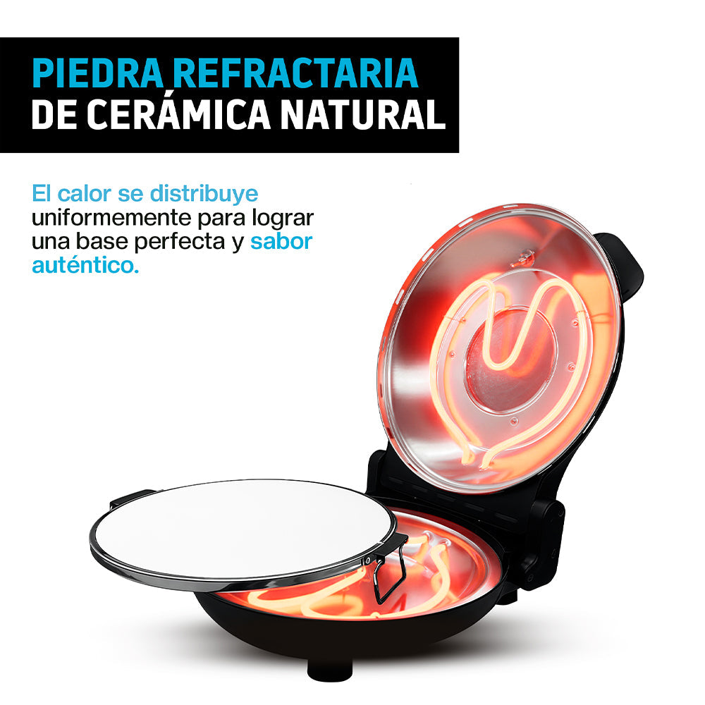 Horno Eléctrico para Pizza de 30 cm con Piedra Cerámica