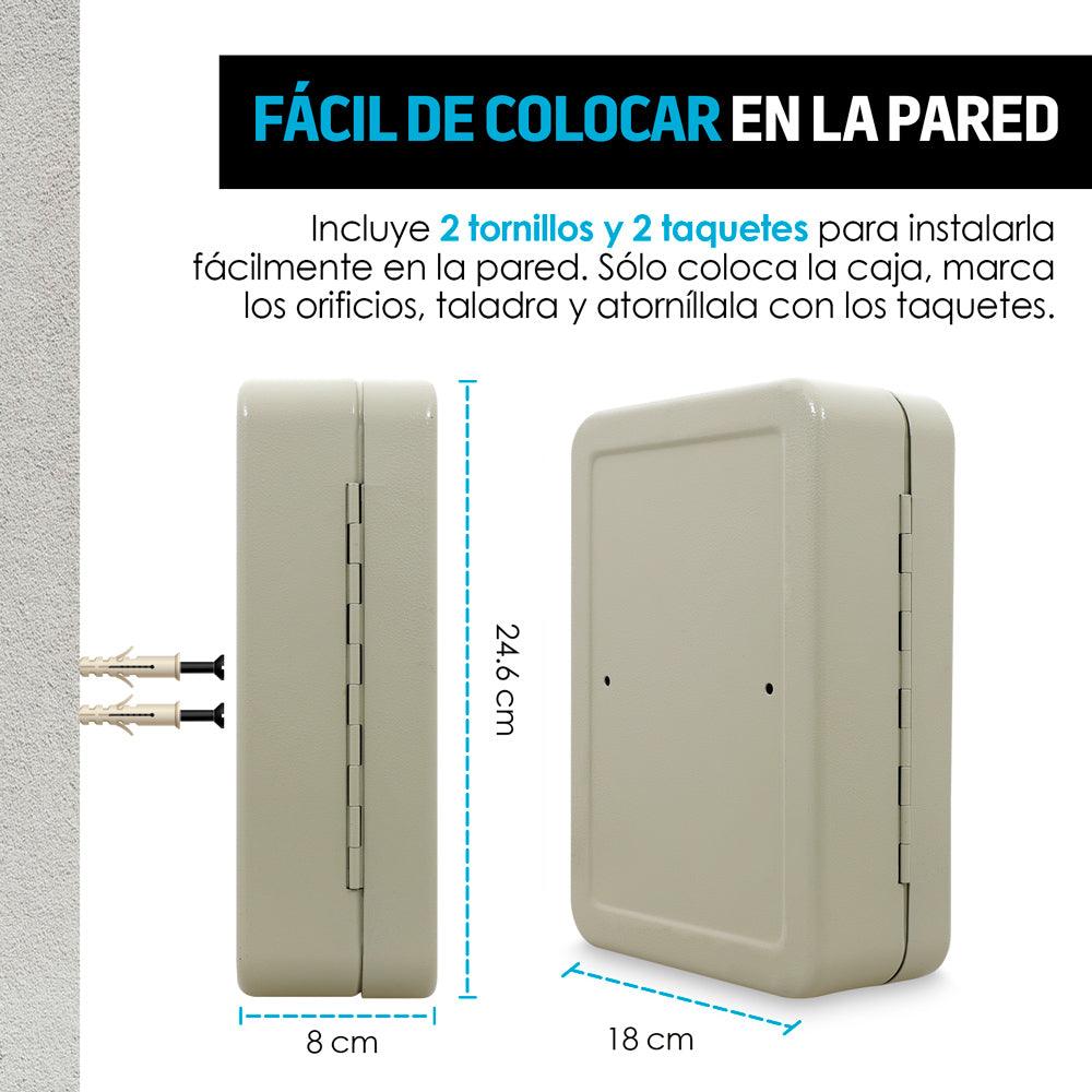 Gabinete Organizador de Acero para 48 Llaves