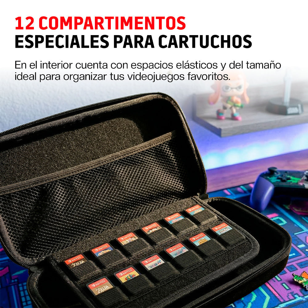 Funda para Nintendo Switch 1 y 2 Protector Retro Estuche Rígido