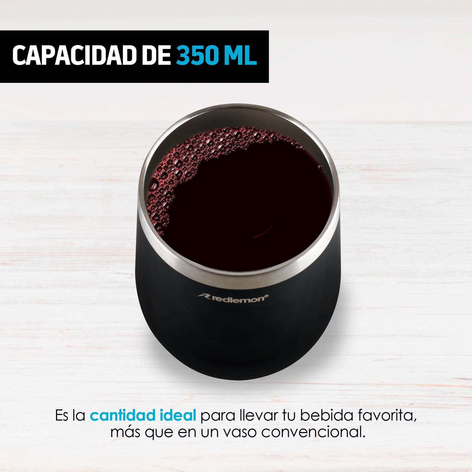 Set de 2 Vasos Térmicos de Acero 350 ml con Tapa y Popote