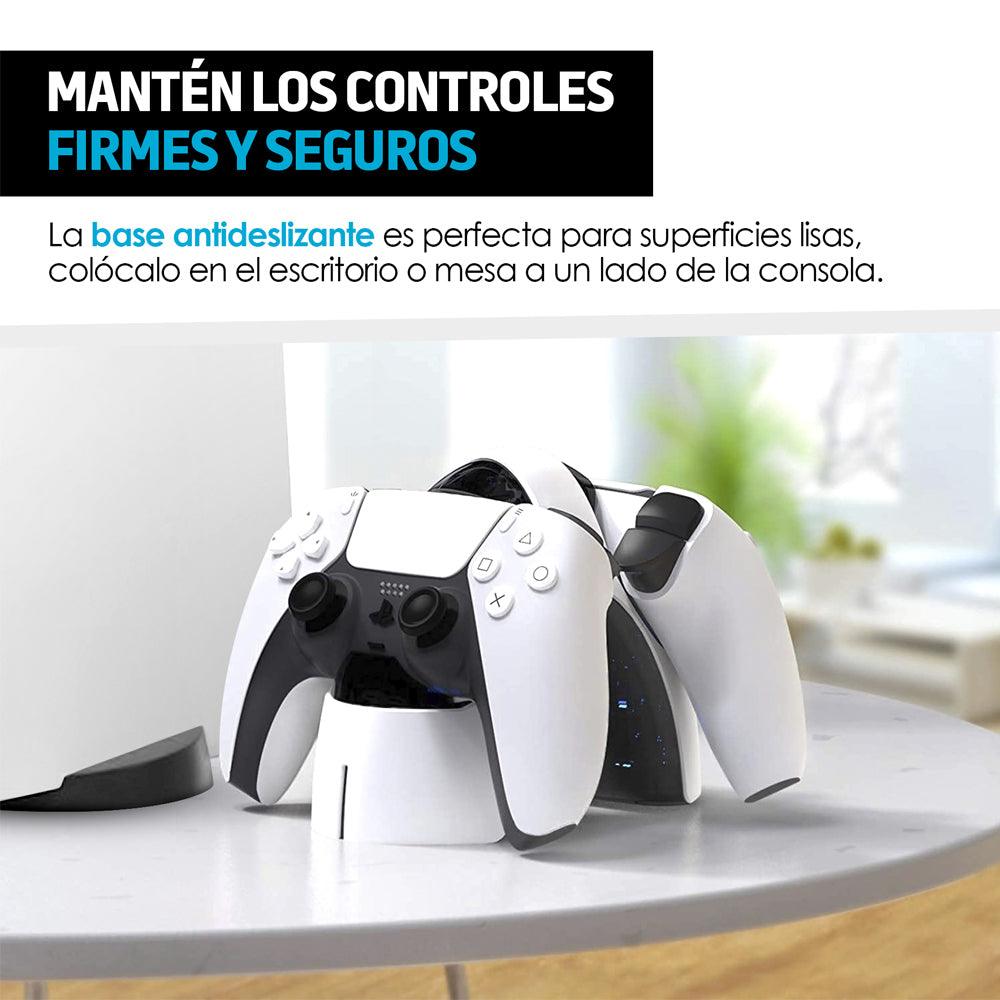 Estación de Carga para 2 Controles PS5 DualSense con LED