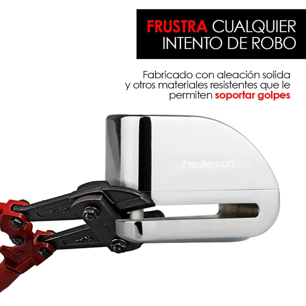Candado de Disco con Alarma de 110 dB para Moto y Bicicleta