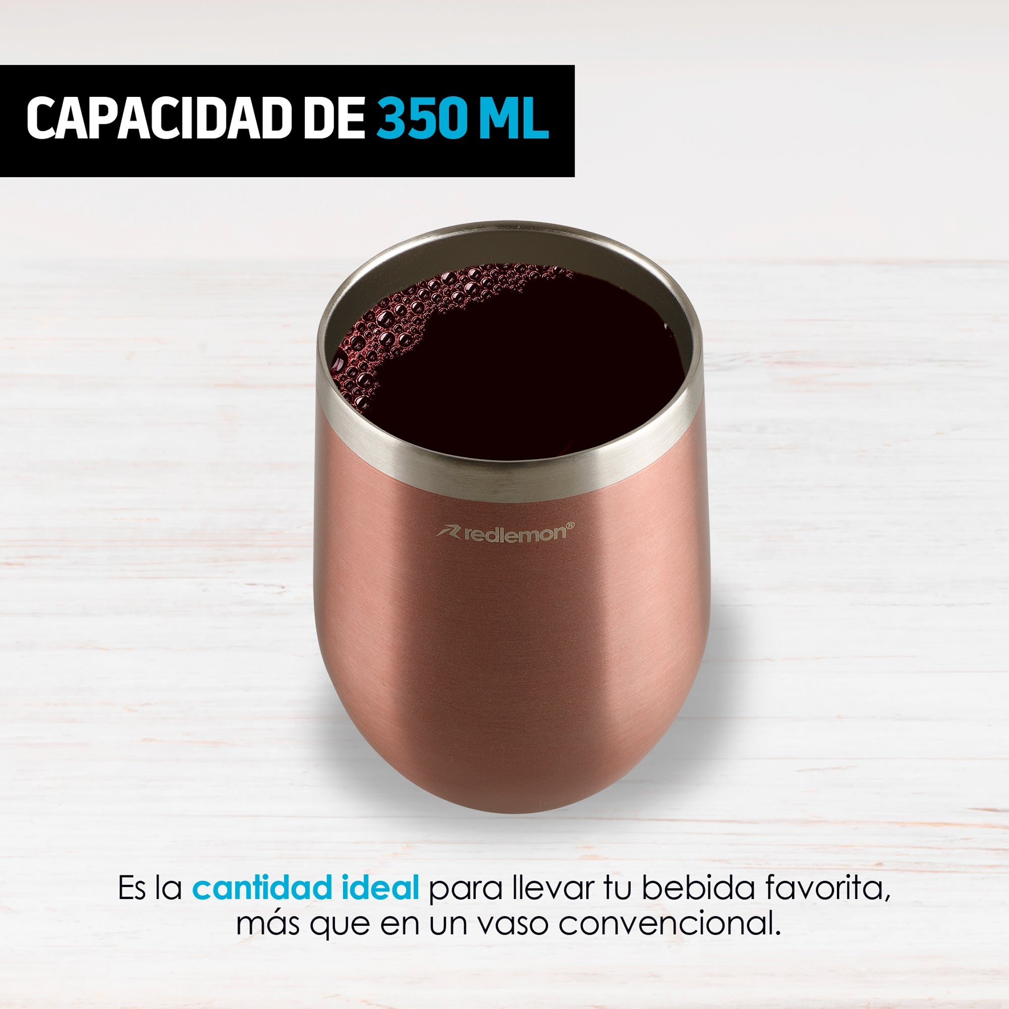 Set de 2 Vasos Térmicos de Acero 350 ml con Tapa y Popote