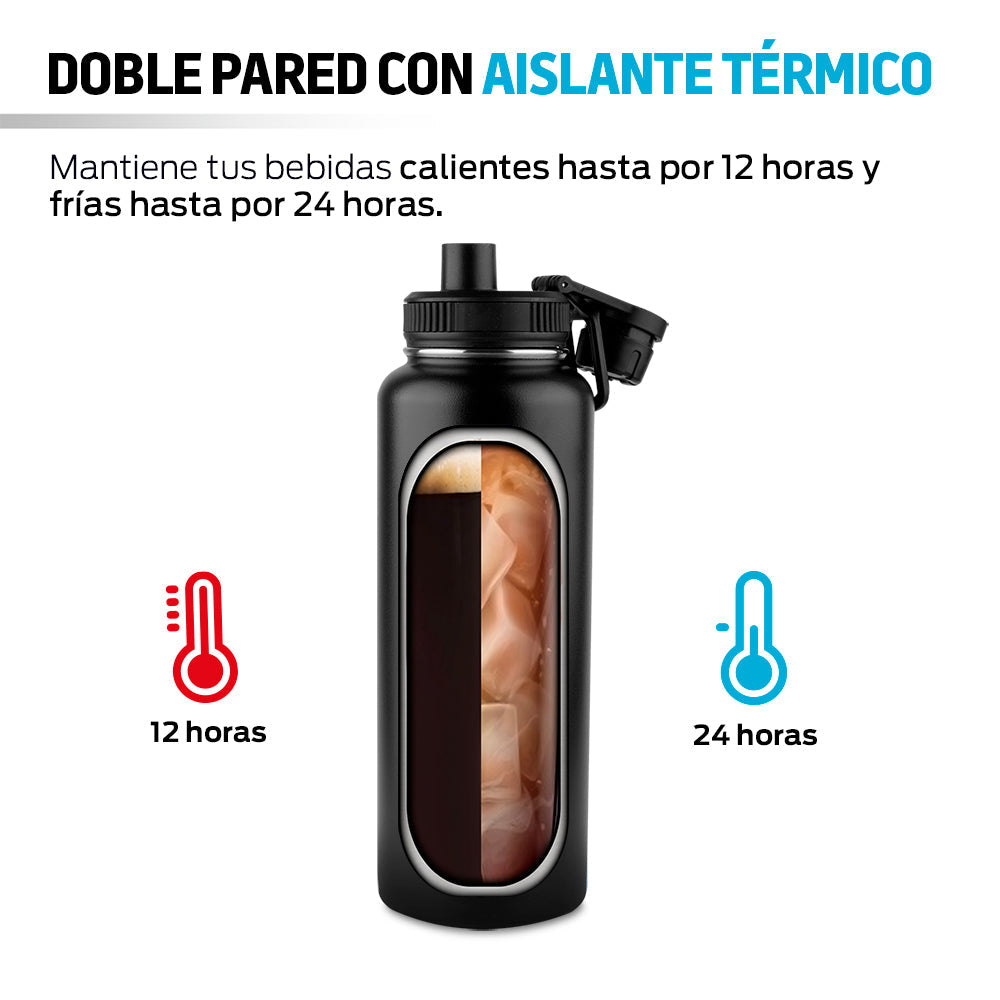 Termo de Acero Inoxidable de 1.2 L con Doble Pared