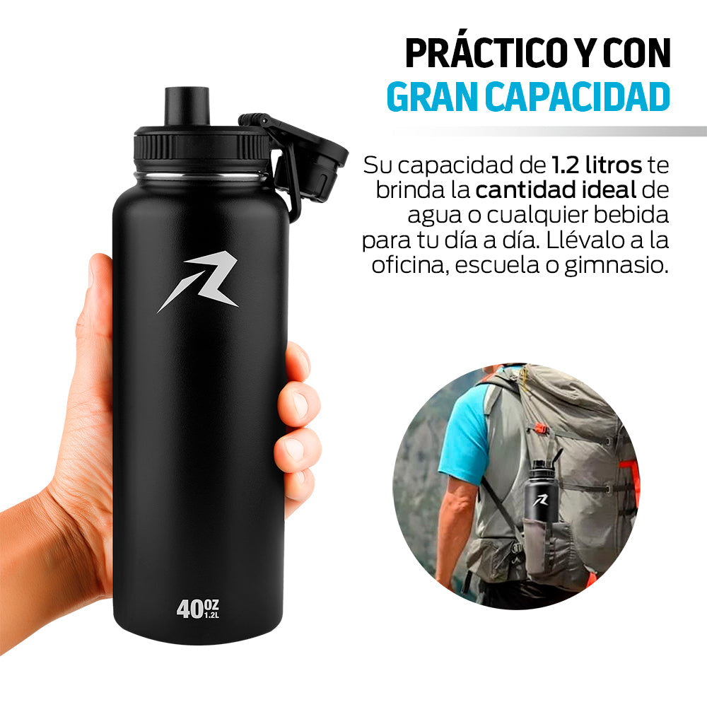 Termo de Acero Inoxidable de 1.2 L con Doble Pared