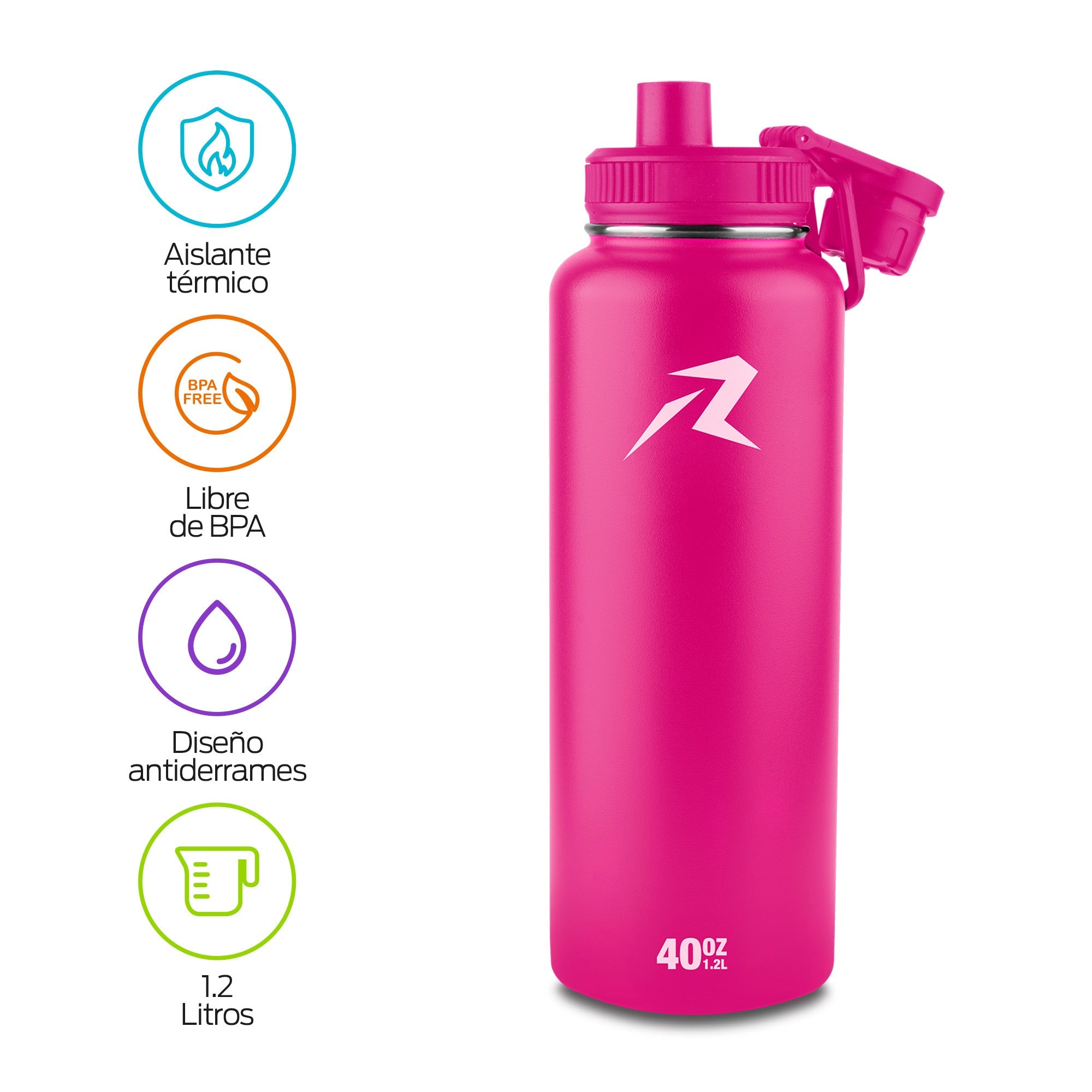 Termo de Acero Inoxidable de 1.2 L con Doble Pared