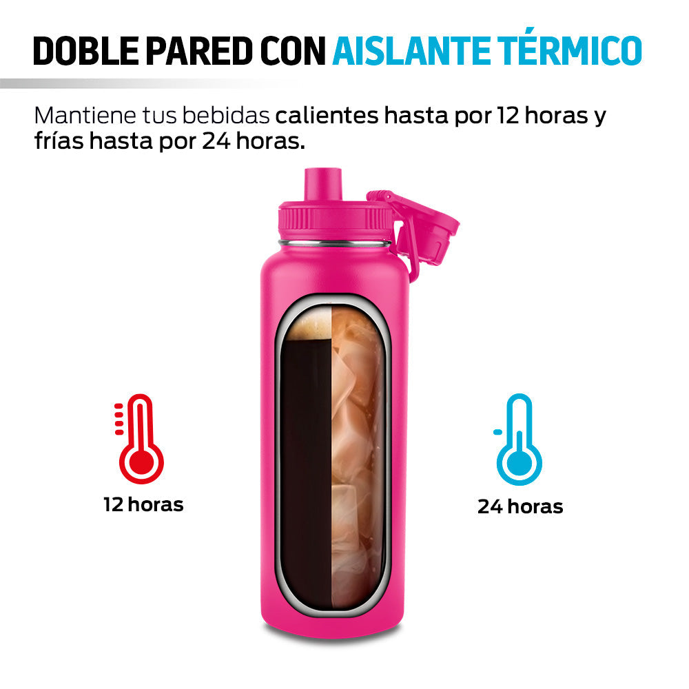 Termo de Acero Inoxidable de 1.2 L con Doble Pared