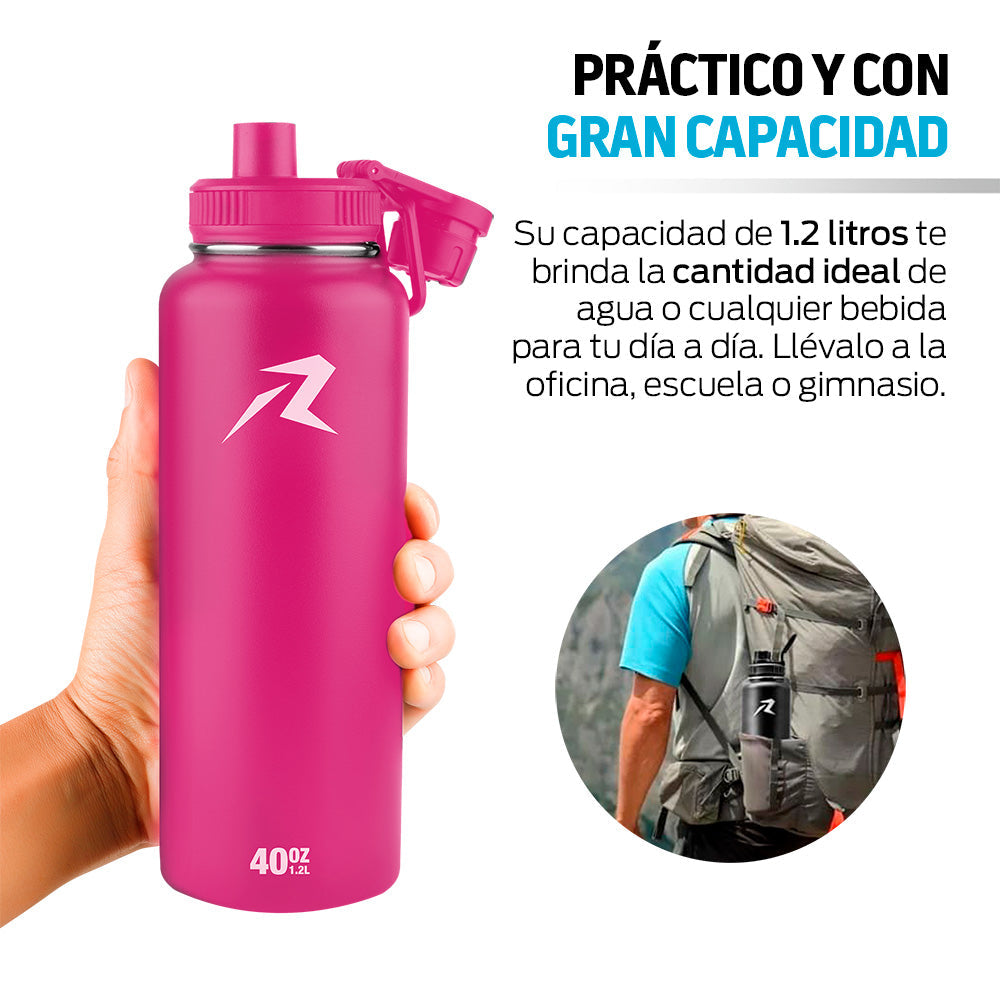 Termo de Acero Inoxidable de 1.2 L con Doble Pared
