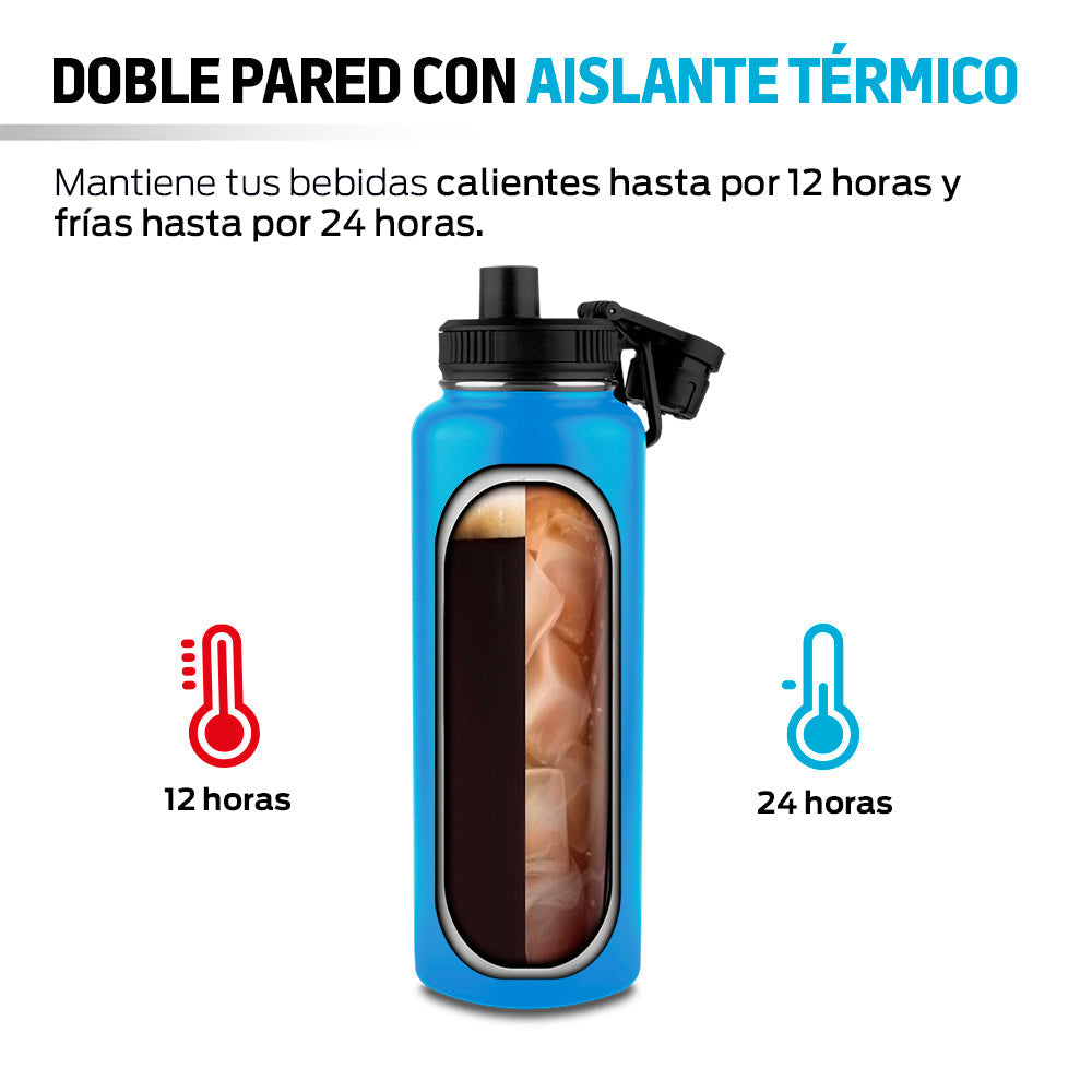 Termo de Acero Inoxidable de 1.2 L con Doble Pared