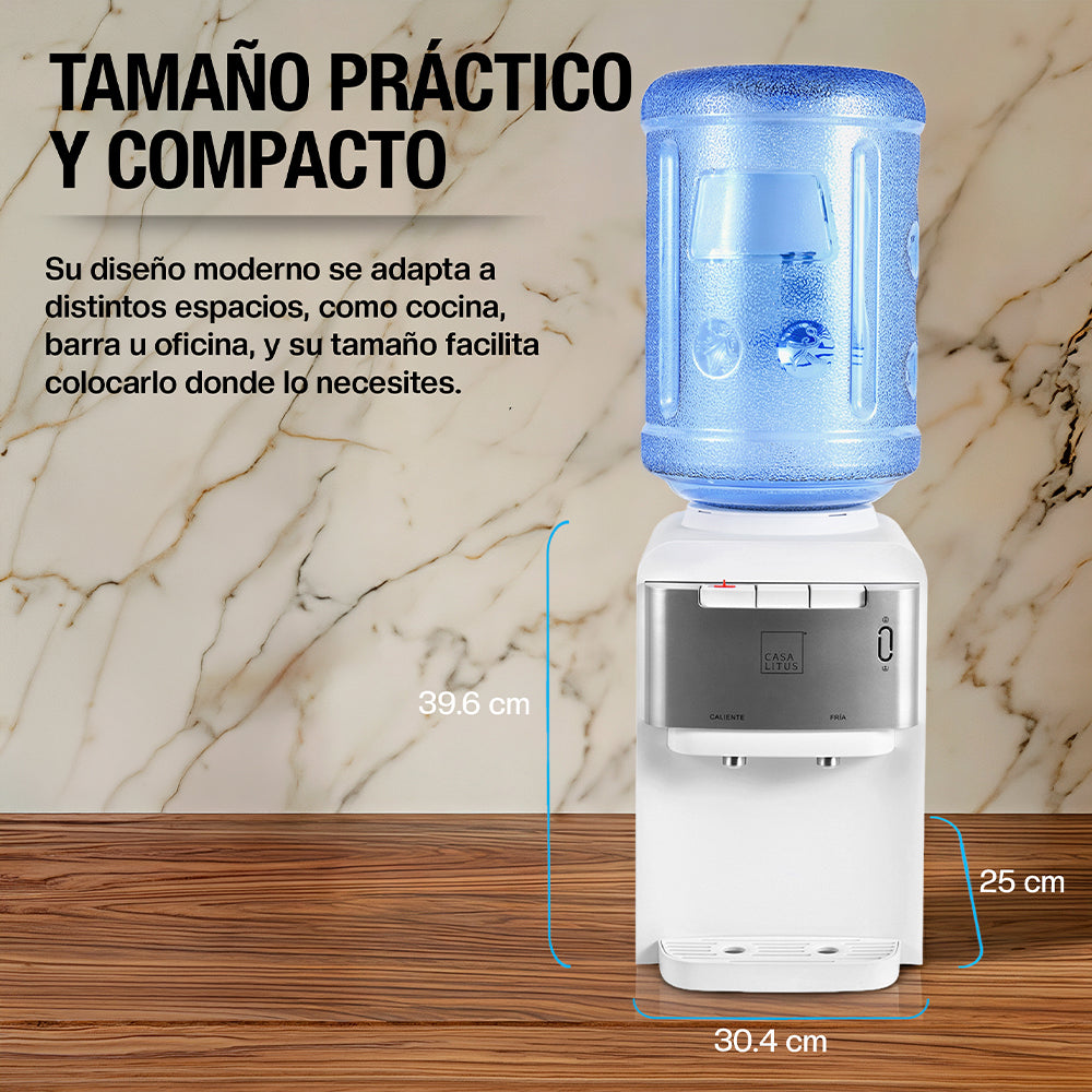 Dispensador de Agua de Garrafón Eléctrico Diseño Compacto para 5 L a 18.9 L