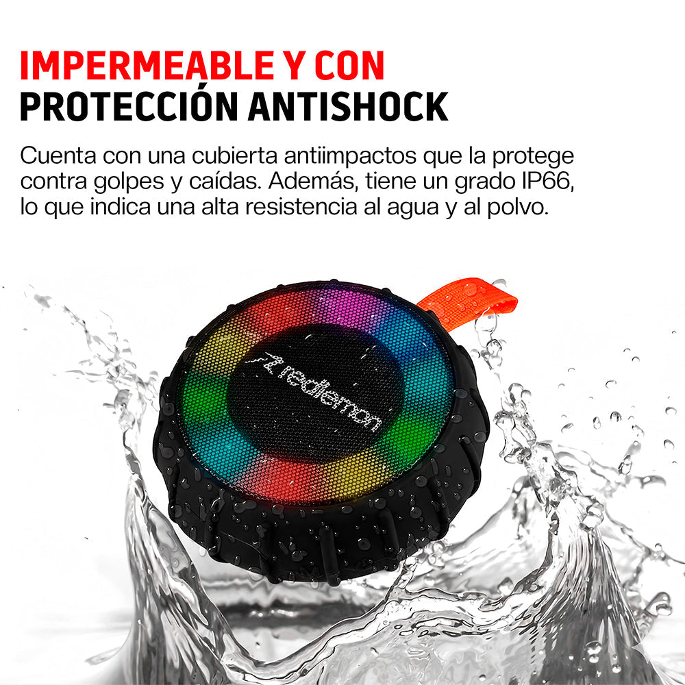Bocina Bluetooth 5.0 Portátil IP66 de 3 W