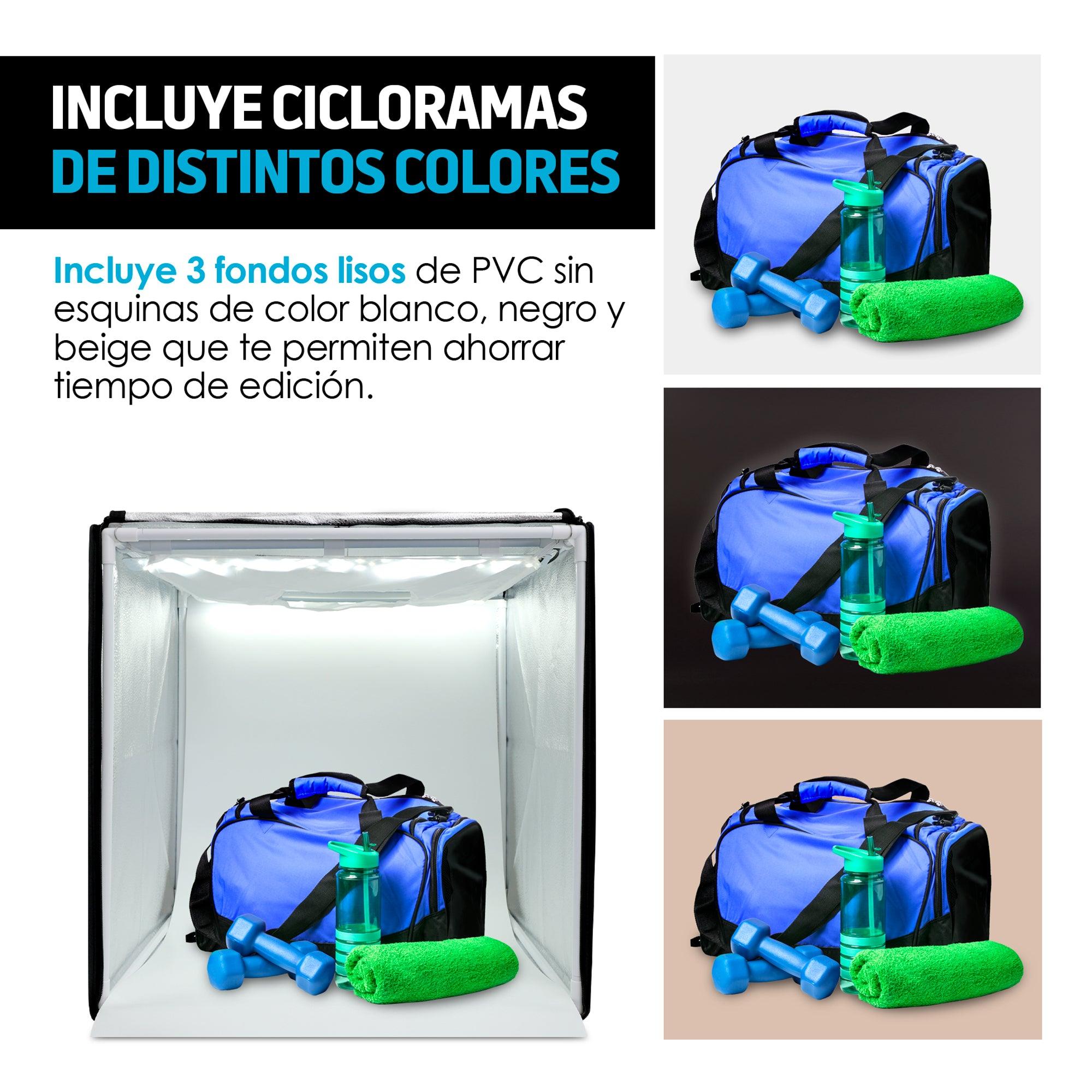Caja de luz para fotografía de producto 80 x 80 cm