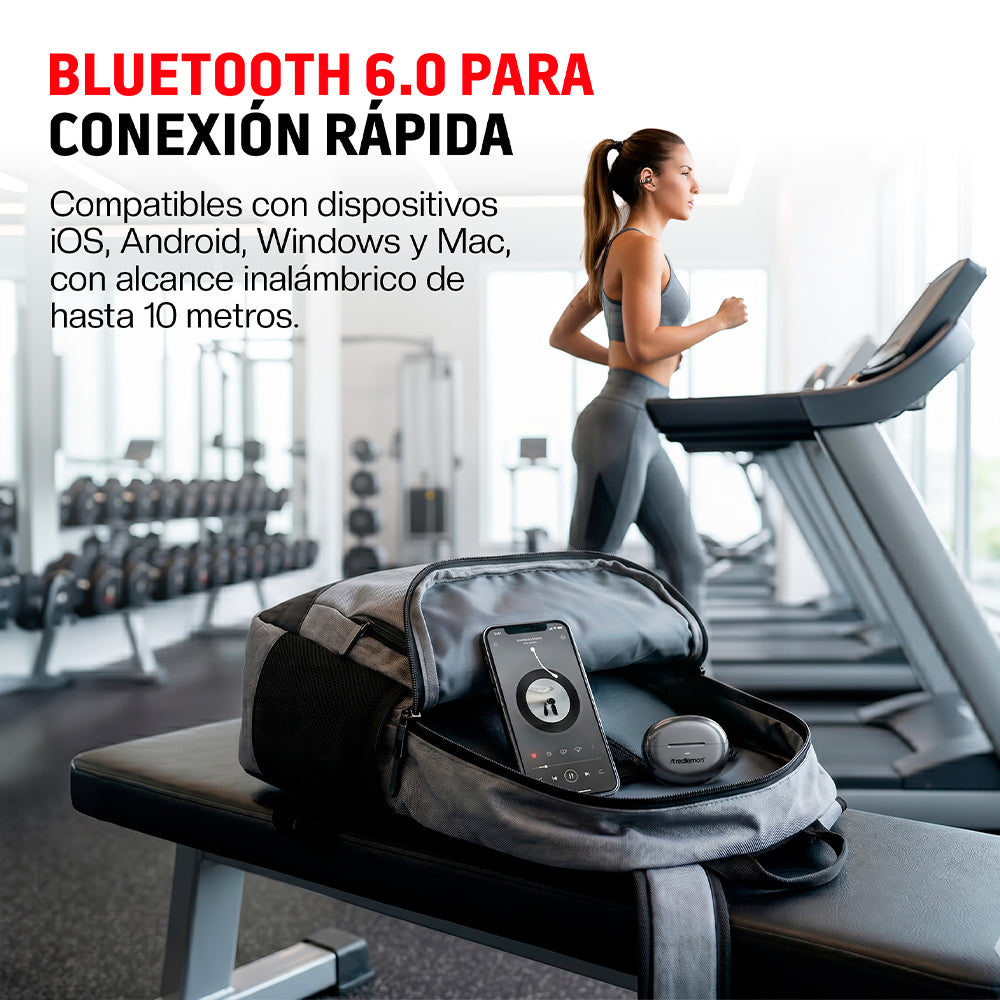 Audífonos Inalámbricos Tipo Clip Open Ear Bluetooth 6.0, Deportivos con Manos Libres
