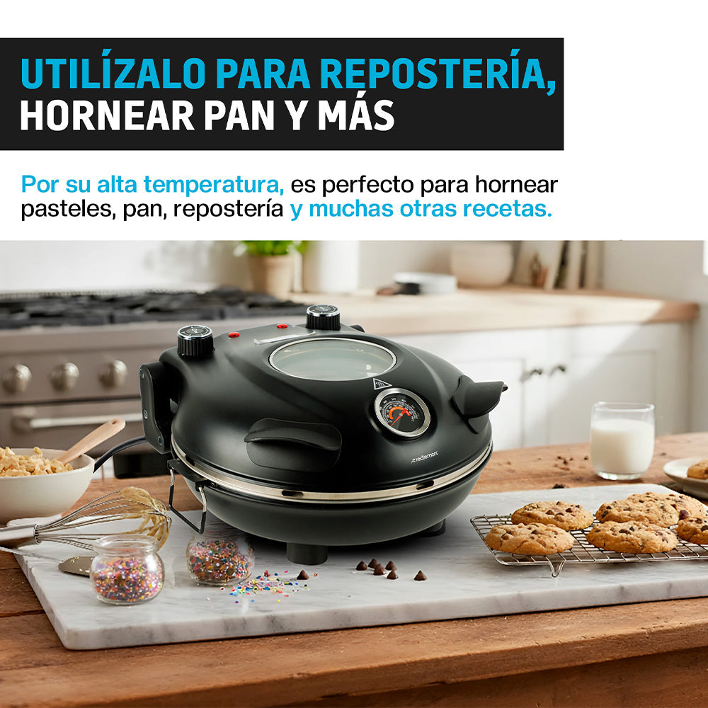 Horno Eléctrico para Pizza de 30 cm con Piedra Cerámica