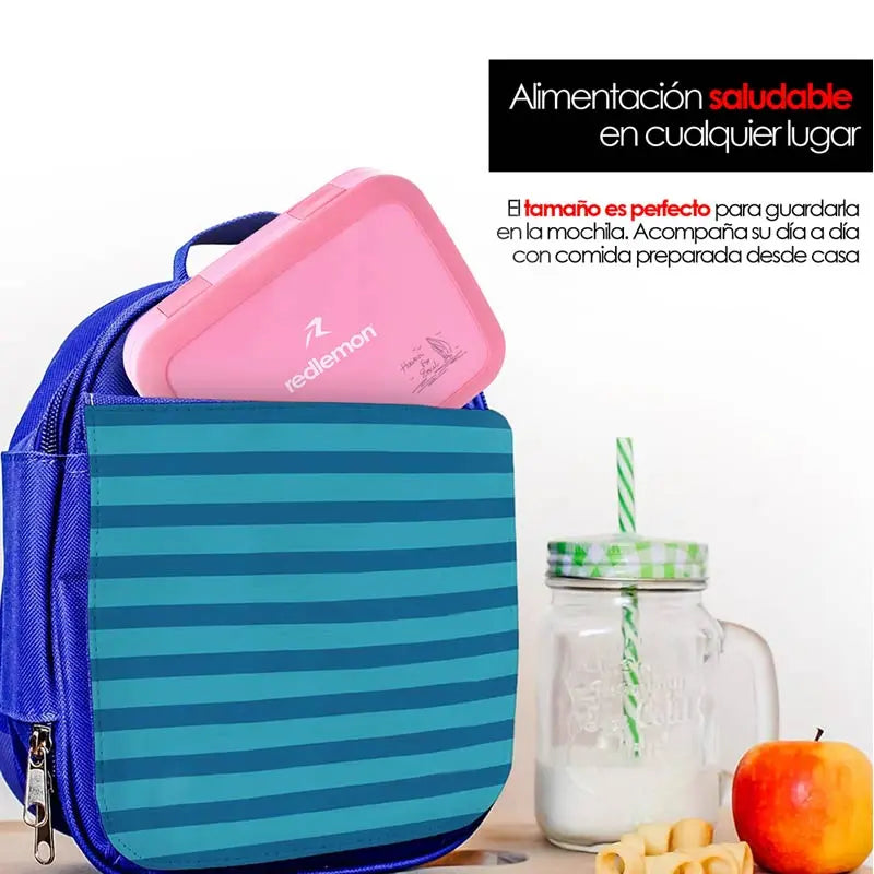 Lonchera Bento Box Infantil con 5 Divisiones y Cubierto