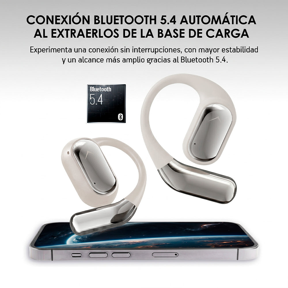 Audífonos deportivos open ear Bluetooth 5.3 IPX5