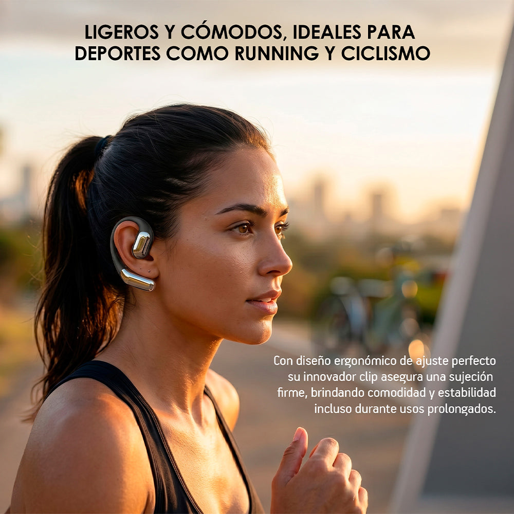 Audífonos deportivos open ear Bluetooth 5.3 IPX5