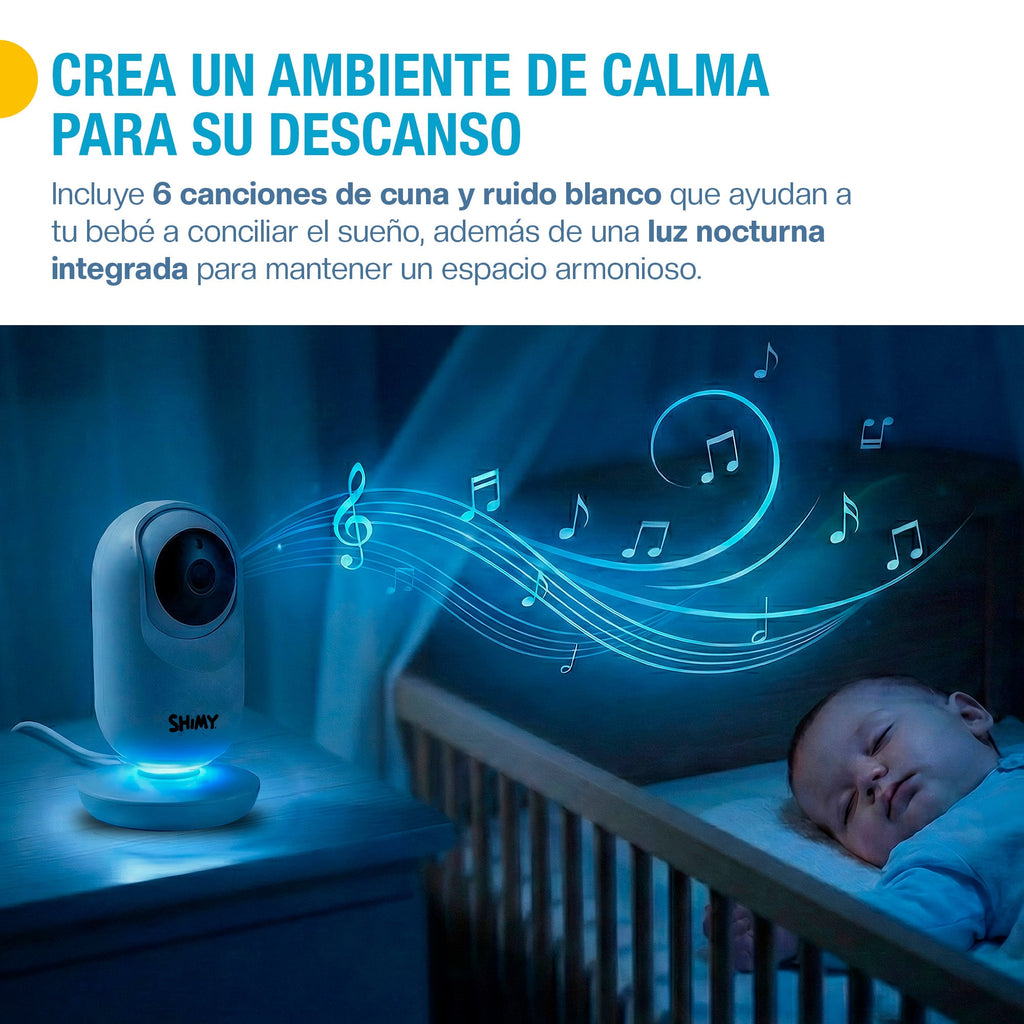 Monitor para bebé 3.5 pulgadas con cámara HD y VOX