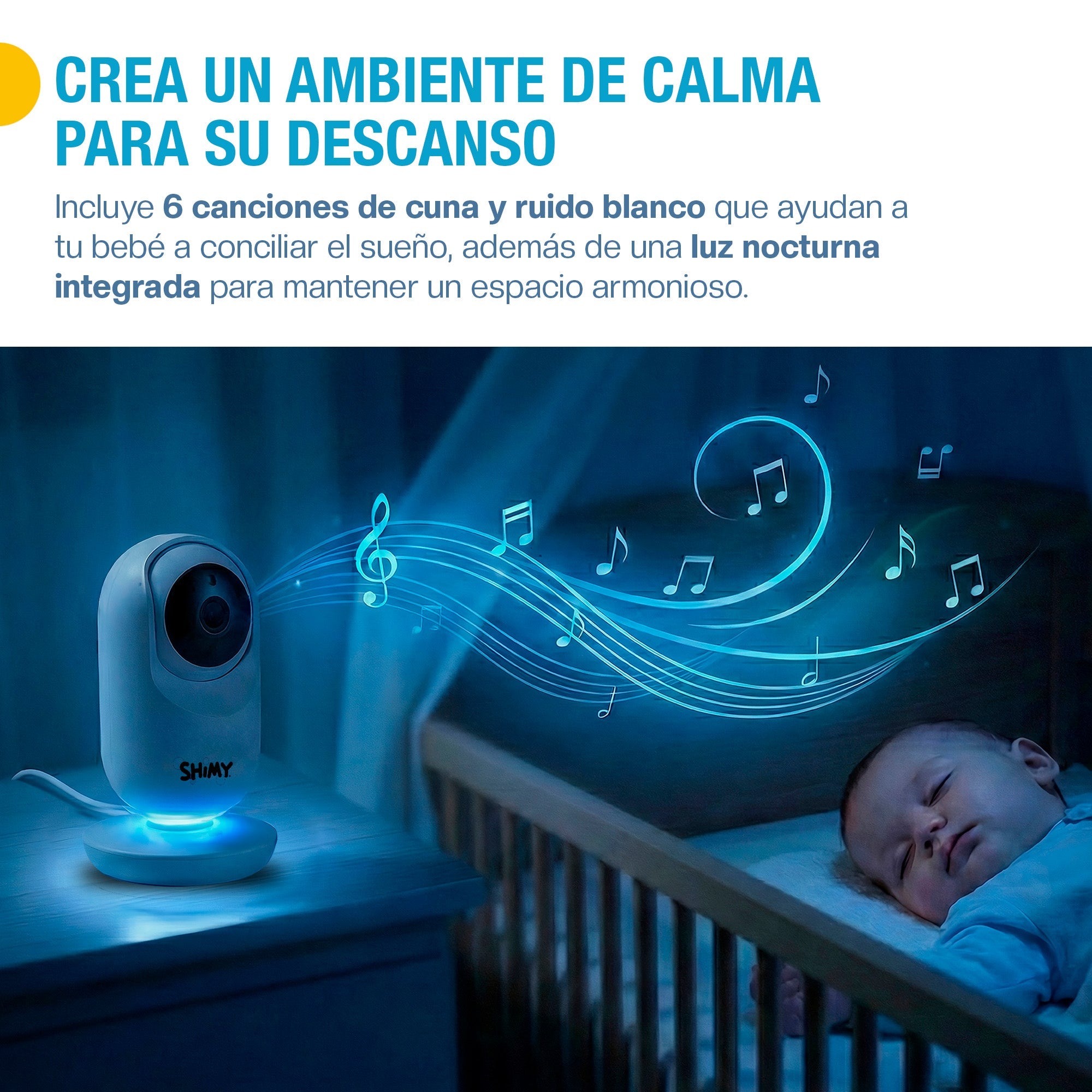 Monitor para bebé 3.5 pulgadas con cámara HD y VOX