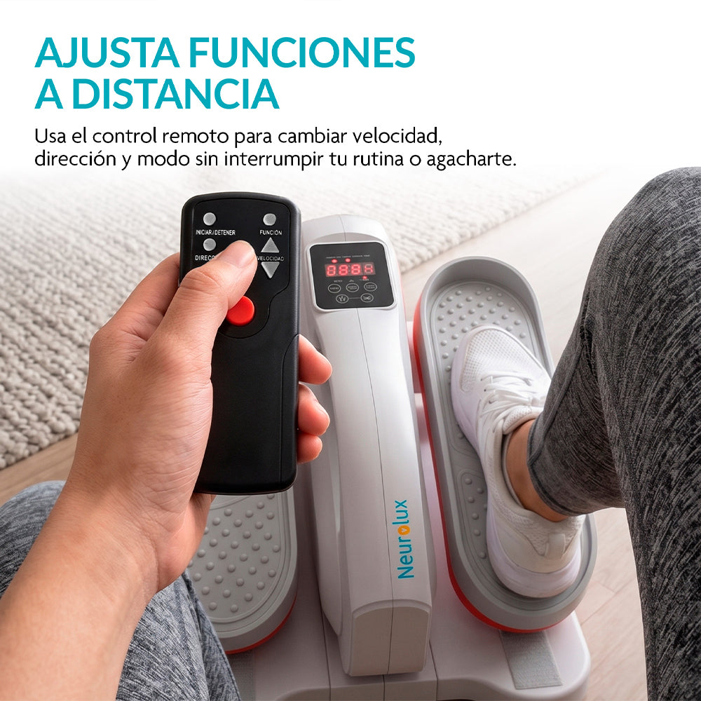 Mini Elíptica Eléctrica para Casa y Oficina, 3 Modos, 6 Velocidades y Control Remoto