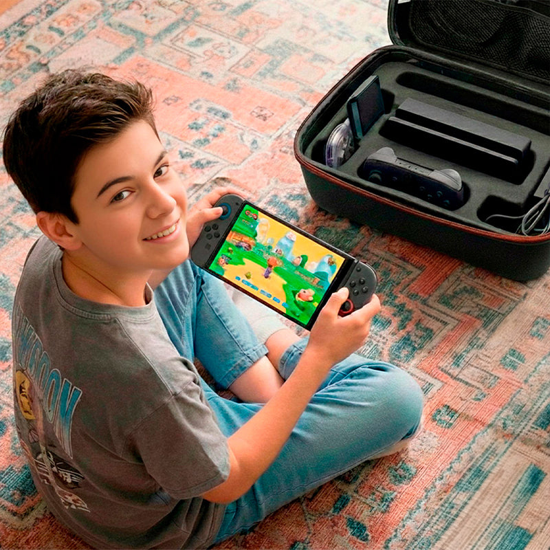 Funda Rígida para Nintendo Switch y Switch 2 con Compartimentos