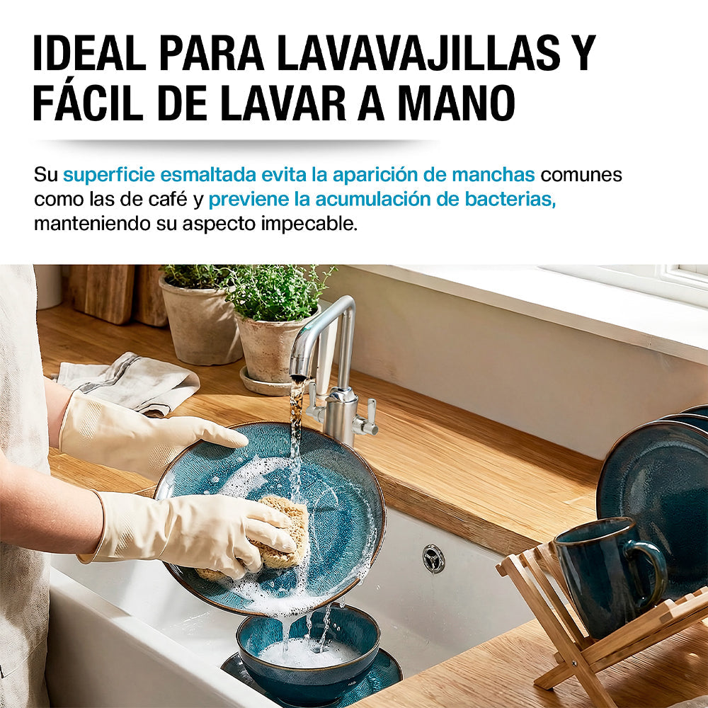 Vajilla de Gres Reactive Glaze, 16 Piezas para 4 Personas