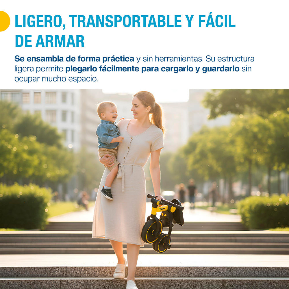 Triciclo Evolutivo 5 en 1 Plegable para Niños Shimy