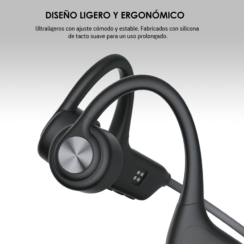 Audífonos de Conducción Ósea Deportivos Open Ear Bluetooth 5.4 y MP3 32GB Resistencia IPX8