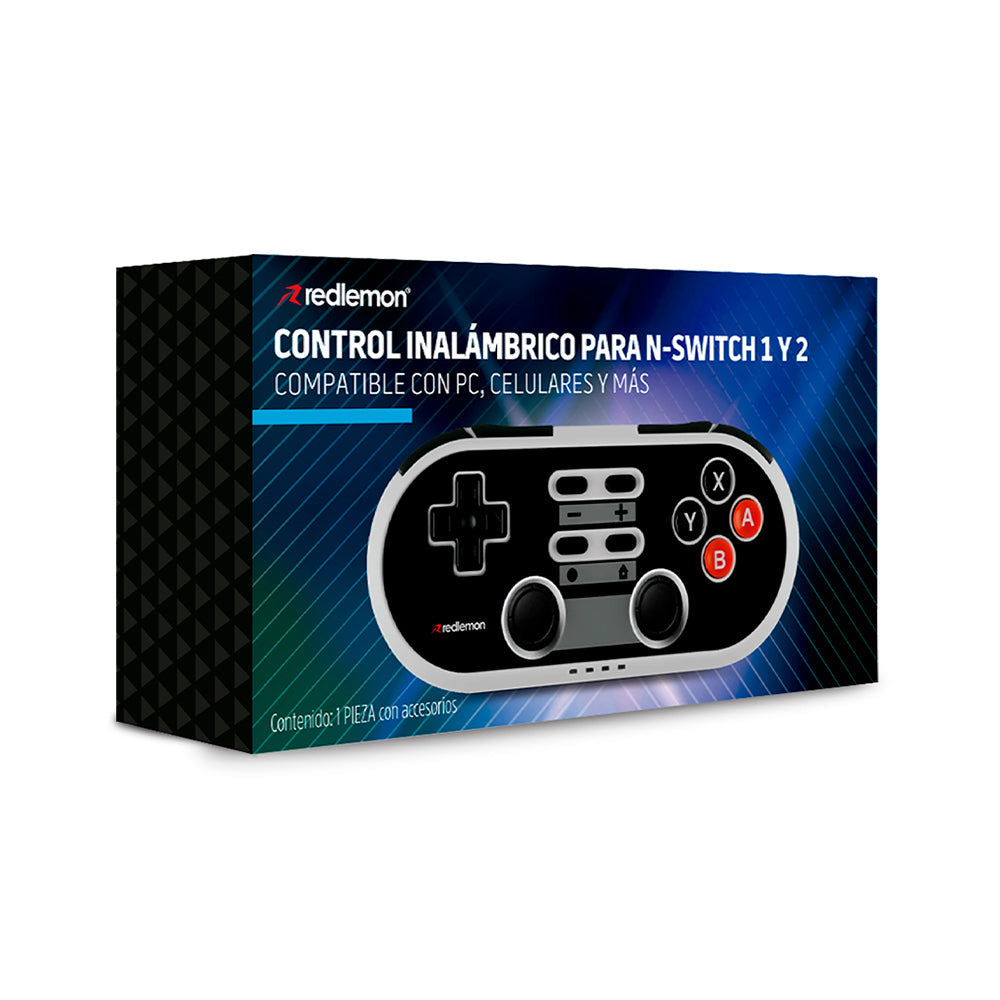 Control para Nintendo Switch 1 y 2 Diseño Retro Inalámbrico BT