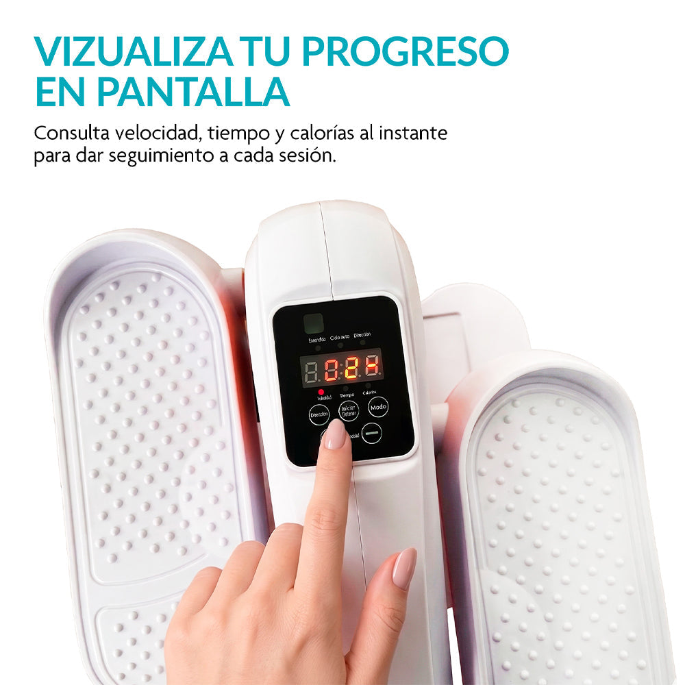 Mini Elíptica Eléctrica para Casa y Oficina, 3 Modos, 6 Velocidades y Control Remoto