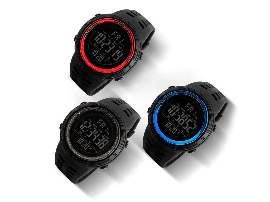 Reloj Deportivo Resistente Agua Digital, Alarma, Cronómetro 1251