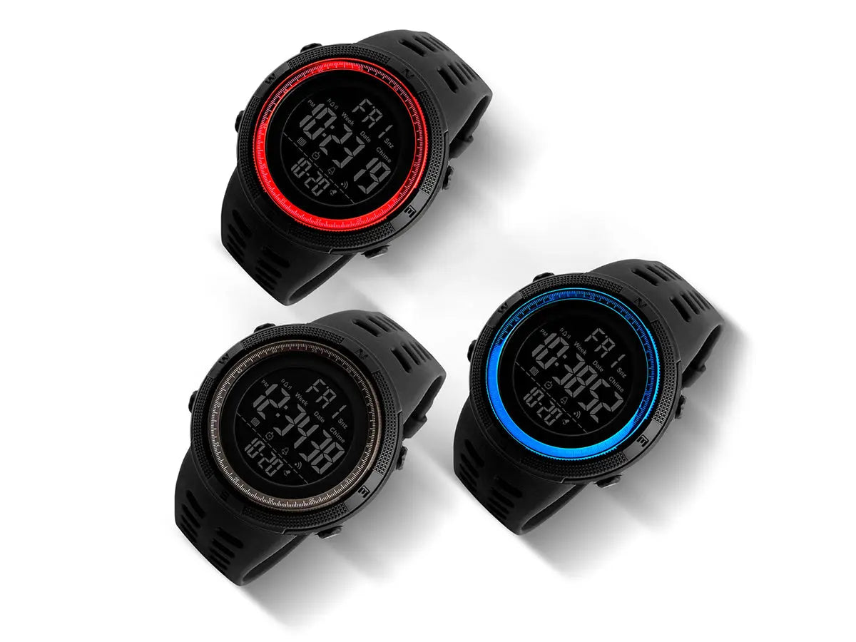 Reloj Deportivo Resistente Agua Digital, Alarma, Cronómetro 1251