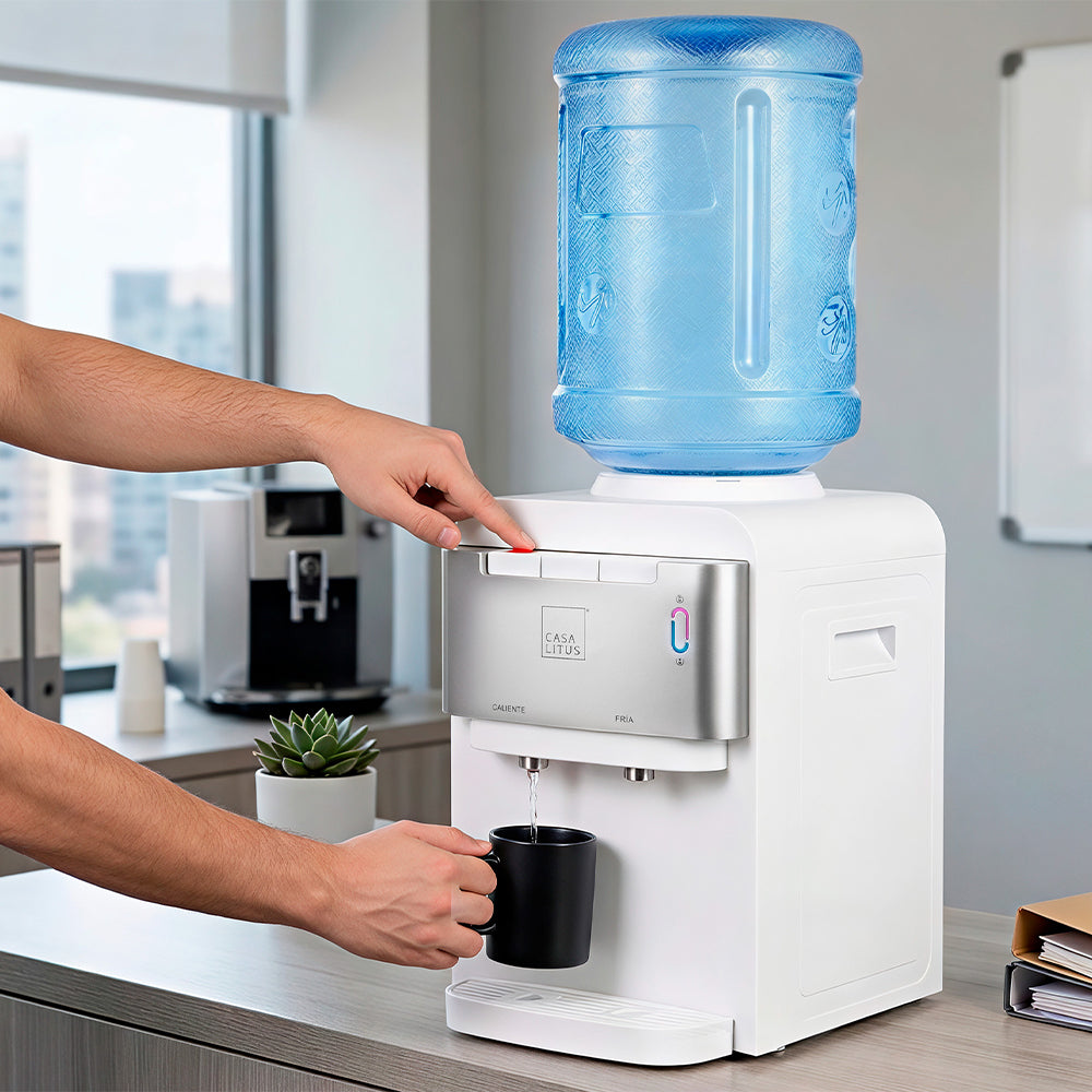 Dispensador de Agua de Garrafón Eléctrico Diseño Compacto para 5 L a 18.9 L