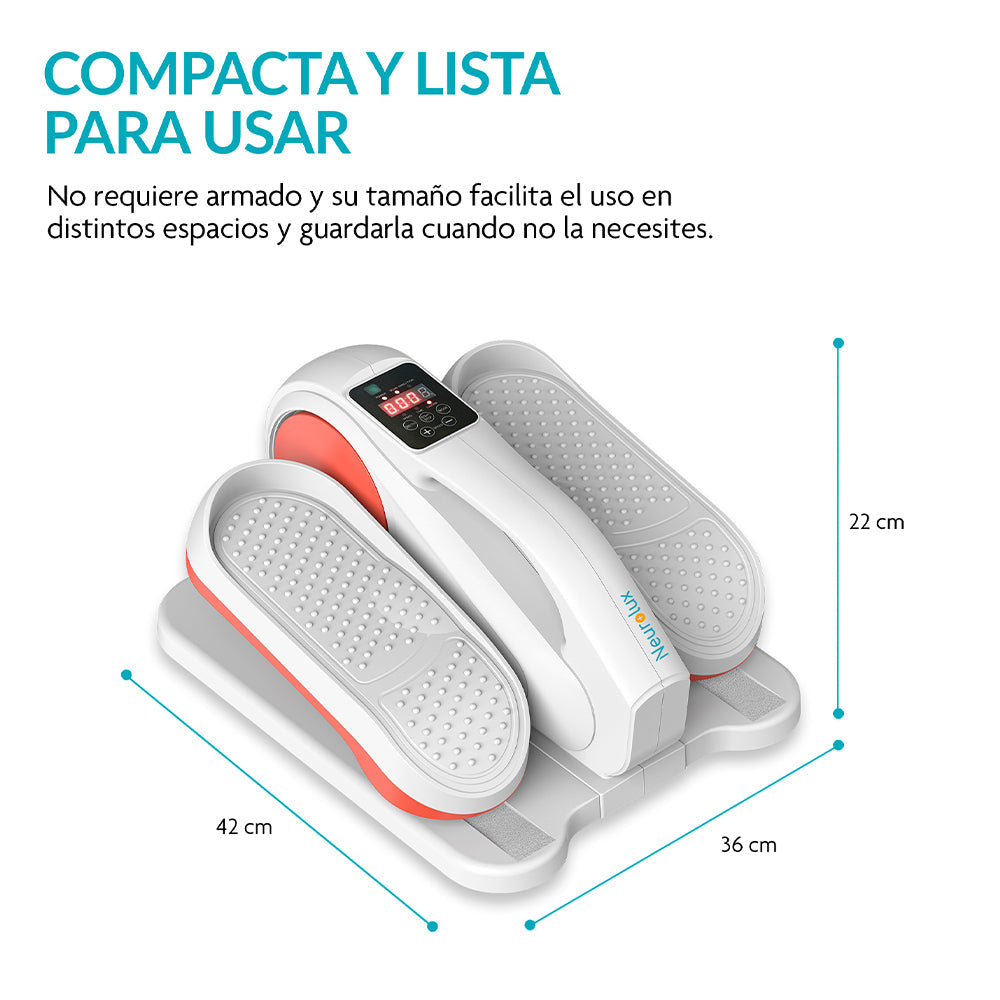 Mini Elíptica Eléctrica para Casa y Oficina, 3 Modos, 6 Velocidades y Control Remoto