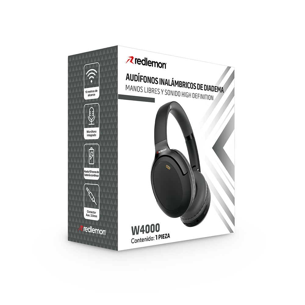 Audífonos Bluetooth Inalámbricos HD Diadema Aux. 3.5mm